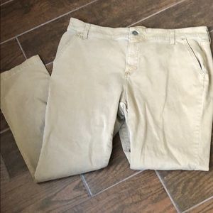 18p Straight leg stretch khakis St. John’s Bay